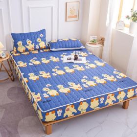 Cotton Covered Anti Slip Cartoon Bedspread (Option: Queuing duck-180x200cm)